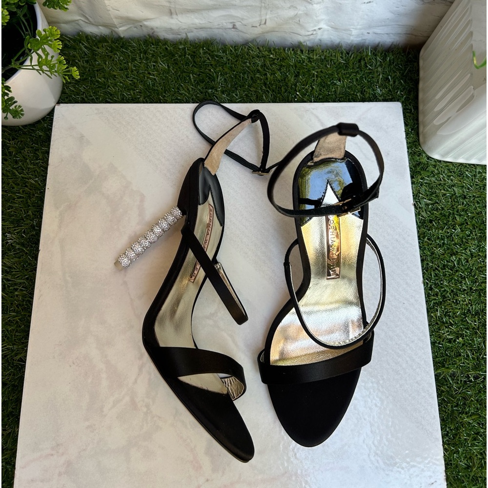 SOPHIA WEBSTER
Women's Rosalind
Crystal Triple Strap Heeled Sandals -
Black 7.5 - Picture 9 of 16